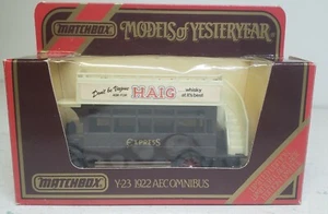 1922 Bus AECOMNIBUS Haig Express MIB 1984 MATCHBOX Models of Yesteryear Y-23 - Picture 1 of 4