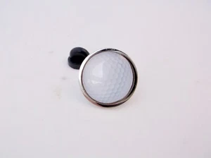 GOLF BALL BALLS LAPEL PIN BADGE TIE TACK BROOCH CLIP NOVELTY GIFT - Picture 1 of 9