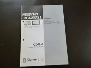 Genuine Service Manual Circuit Diagram Sherwood CDM-2 - Picture 1 of 1