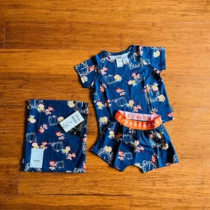 Bonds Baby Disney Cinderella Jaq & Gus Mouse Navy Short PJ Sleep Set Size 1 BNWT - Picture 1 of 2