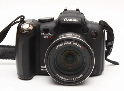 Canon Powershot SX1 IS 10MP Digital Camera 20x Zoom with 2Gb SD Card Tested - Image 1 of 4