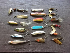 FISHING LURES 18 TOTAL MEPPS, COMET OSPPE 2000 DAVIS HOT ROD - Picture 1 of 3