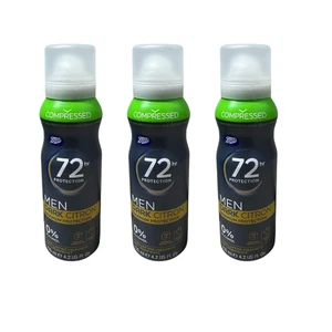 Boots Mens Deodorant Dark Citron 72 Hour Protection 0% Alcohol 3x125ml - Picture 1 of 3