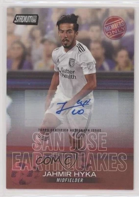 2018 Topps Stadium Club MLS Members Only /25 Jahmir Hyka #47 Rookie Auto RC - Image 1 of 2