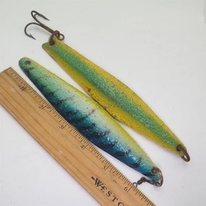 (2) Vtg PARAMOUNT Fishing Lures Jigs Flyboy & Scooter USA made - Picture 1 of 3