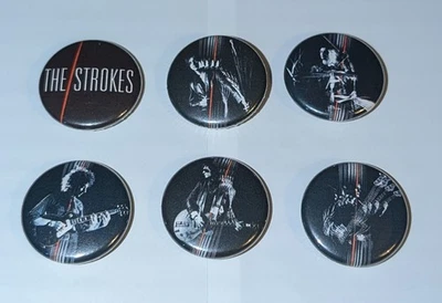 Juego de 6 botones Pinback Strokes First Impressions Of Earth 2006 Julian Casablancas Foto 1 de 4