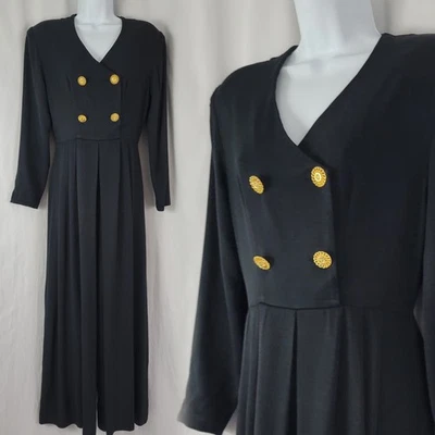 Mono Randy Pantel Vintage Negro Doble Pecho con Piernas Anchas Talla XS/S? Foto 1 de 4