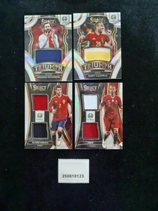 2020 Panini Select Euro Morata Pepe Cazorla Jersey 4 Lots - Picture 1 of 2