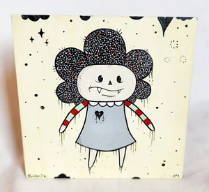 Ryan Bubnis Mercedes 2004 Hand Painted On Particle Board 5" x 5" x 2.5" - Picture 1 of 7