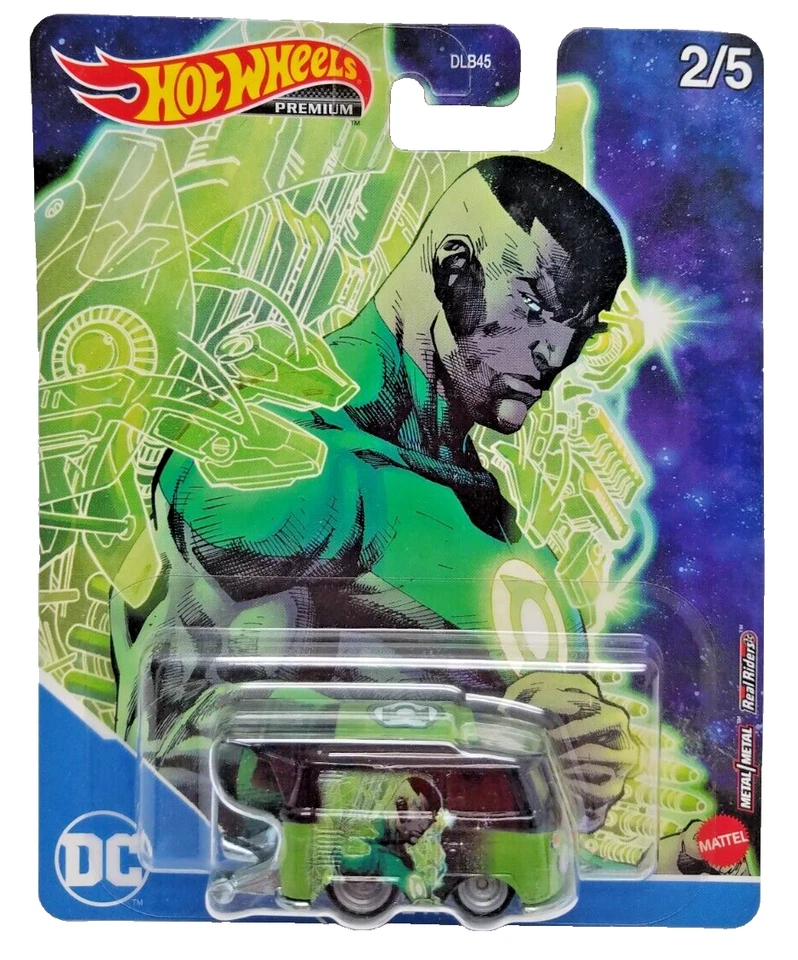 Hot Wheels Premium Real Riders Metal (2020) KOOL KOMBI Green Lantern GRL43 2/5 - Image 1 of 1