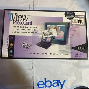 Vintage 90's Focus Enhancements TView PresoCard VGA PC-to-TV Factory Sealed  - Picture 1 of 3