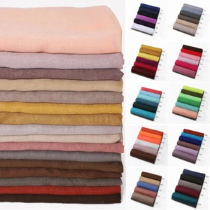 Bufandas viscosa para mujer de colores sólidos y envolturas pañuelo transpirable hiyab - Imagen 1 de 69