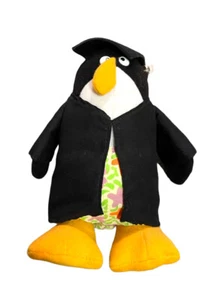 Vintage Dakin Grad Party Penguin Stuffed Animal Plush Hawaiian Rare #11-6350 - Picture 1 of 10