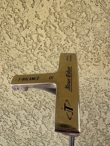 TOUR EDGE T-BALANCE 01 35" PUTTER - TOUR EDGE 90* BEND STEEL SHAFT - NEW GRIP - Picture 1 of 5
