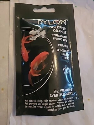 Dylon 50g Goldfish Orange Hand Dye Permanent Fabric Dye - Изображение 1 из 2