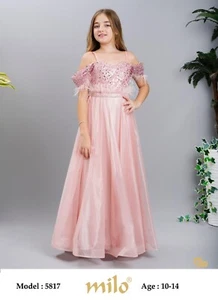 Promotion 🎉Milo-Kids dress 5817 Size 14, graduation ceremony wedding party - Picture 1 of 4