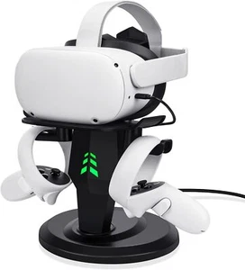 Charging Station for Quest 2, VR Headset Charging Dock Accessories Stand Holder - Picture 1 of 8