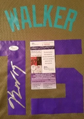 Camiseta deportiva firmada por Kemba Walker (Hornets) Salute To Service talla XL en persona JSA Foto 1 de 3