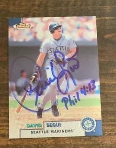 DAVID SEGUI AUTOGRAPHED 1999 TOPPS FINEST BASEBALL CARD W/COA - Picture 1 of 1