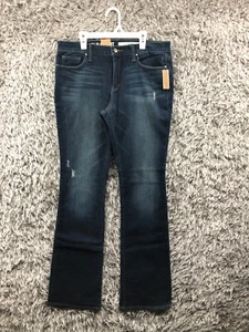 DKNY Jeans Size 10 Womens Low Rise Slim Bootcut Dark Wash Blue Denim - Picture 1 of 14