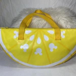 Disney Store Lemon Wedge Insulated Cooler Bag Mickey Mouse **Missing Strap** - Picture 1 of 10