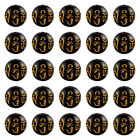  200 Pcs Black Earrings Crystal Necklace Six Character Beads Fine Loose