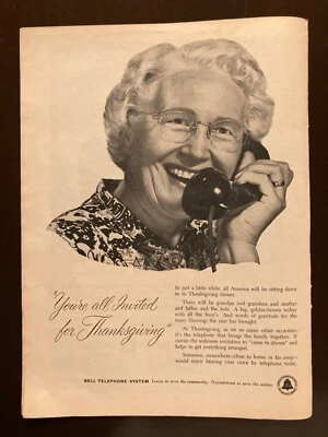 Anuncio de revista Time 1954 - B52 Bomber/Productos Thompson/Sas Airlines/Teléfono Campana Foto 1 de 3