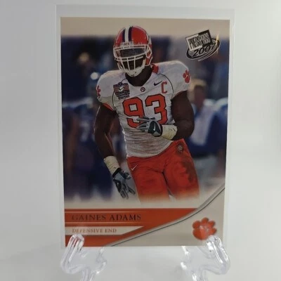 2007 Press Pass - #23 Gaines Adams (RC) Clemson Tigers - Image 1 of 4