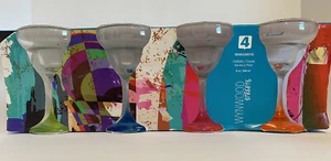 Wynnwood Streets Margarita Glas 4er Set Mehrfarbig Stiele Bargeschirr NEU - Bild 1 von 5