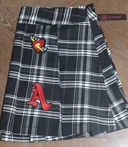 Pleated Black Plaid School Girl Size XXL (19) Women Tennis Cheerleading Uniform - Picture 1 of 2