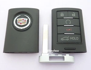 OEM CADILLAC ATS XTS 2013-2014 smart keyless entry remote fob 22856930 +NEW KEY - Picture 1 of 5