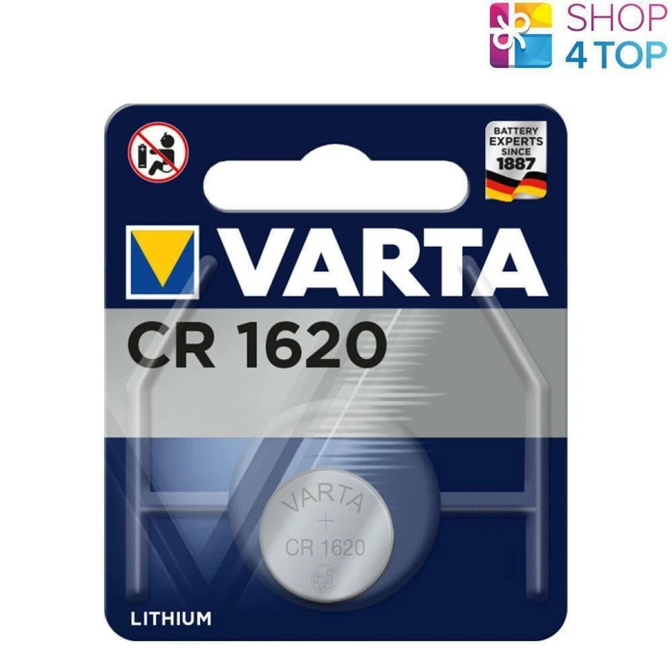 VARTA CR1620 LITHIUM BATTERIES 3V 70mAh CELL BOTTON BLISTER EXP 2033 - Image 1 of 1