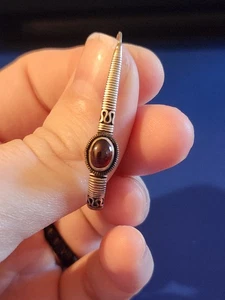 Ohrhänger Sterlingsilber roter Stein - Bild 1 von 4