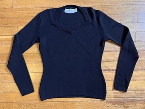 VINTAGE Le Maglie Di Dolce & Gabbana Wool Sweater Women’s 42 Black Italy - Picture 1 of 10