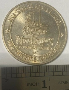 One Dollar Hilton Queen of New Orleans Gaming Token #1 - Bild 1 von 2