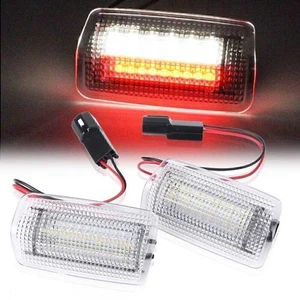 Fit Toyota Lexus White&Red Error Free Emergency Side Welcome Car Door Lights - Picture 1 of 8