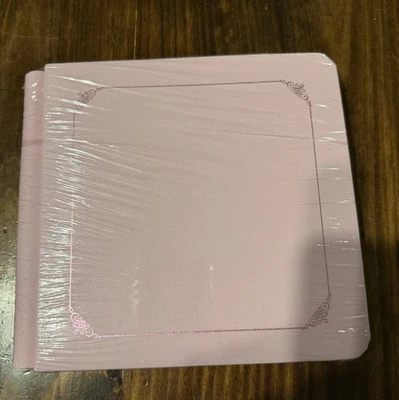 ÁLBUM DE RECORTES MEMORIAS CREATIVAS ROSA CLARO 7x7 con PÁGINAS NUEVO EN PAQUETE Foto 1 de 3