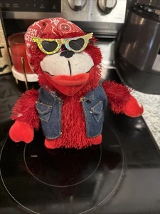 Cantando y Bailando “Love Machine” Dan Dee Animado 9” ROJO Gorila Rebel Reggie - Imagen 1 de 9