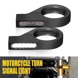 Mini Motorcycle Smoke LED Signals Turn Blinker Indicator Daytime Running Light - Picture 1 of 11