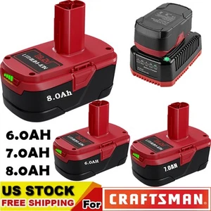6AH 8AH For Craftsman 19.2V Battery+Charger 7AH C3 DieHard 130279005 11375 11376 - Picture 1 of 24