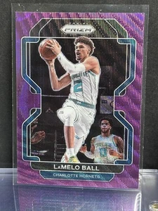 2021-22 Panini Prizm #185 LaMelo Ball Purple Wave Charlotte Hornets - Bild 1 von 2