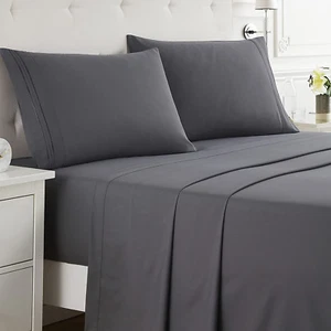 Nestl RV Short Queen Sheet Set 4 Piece Bed Sheets for RV Short Queen Size Bed - Picture 1 of 9