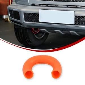 Orange Rubber For Mercedes-Benz G Class 2019+ Car Front Trailer Hook Cover Case - Bild 1 von 7