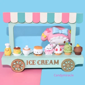 10 Stück Maßstab 1:12 Puppenhaus Miniatur Cartoon Kuchen Essen Getränke Zubehör - Picture 1 of 24