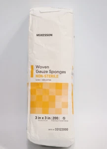 McKesson McKesson-33122000-PK 3 x 3 in. Medi-Pak Non-Sterile Gauze Sponges - Picture 1 of 3