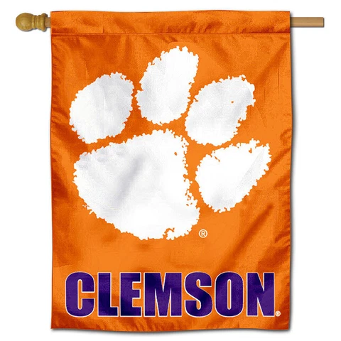 Clemson Tigers CU University College House Flag Cover