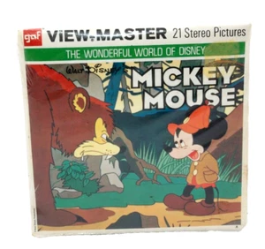 Vintage Wonderful World of Disney Mickey Mouse gaf View-Master Reels Sealed Art - Picture 1 of 3
