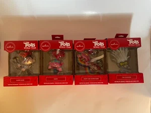 Hallmark Dreamworks Trolls World Tour Adornos de Navidad NUEVO - Juego de 4 - Imagen 1 de 6