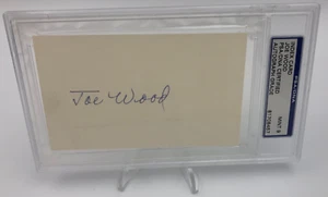 SMOKY JOE WOOD PSA AUTO Graded slab MLB Pitcher BOSTON RED SOX Cleveland INDIANS - Picture 1 of 9