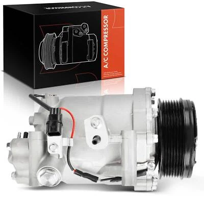 Compresor de aire acondicionado con embrague y polea de 7 ranuras para Nissan Versa 2020-2023 Acura TSX Foto 1 de 4